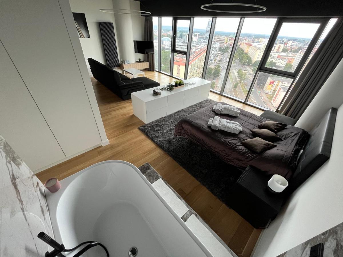 Hanza Tower - Luxurious Apartment 60M2 - 15Th Floor City View Szczecin Zewnętrze zdjęcie