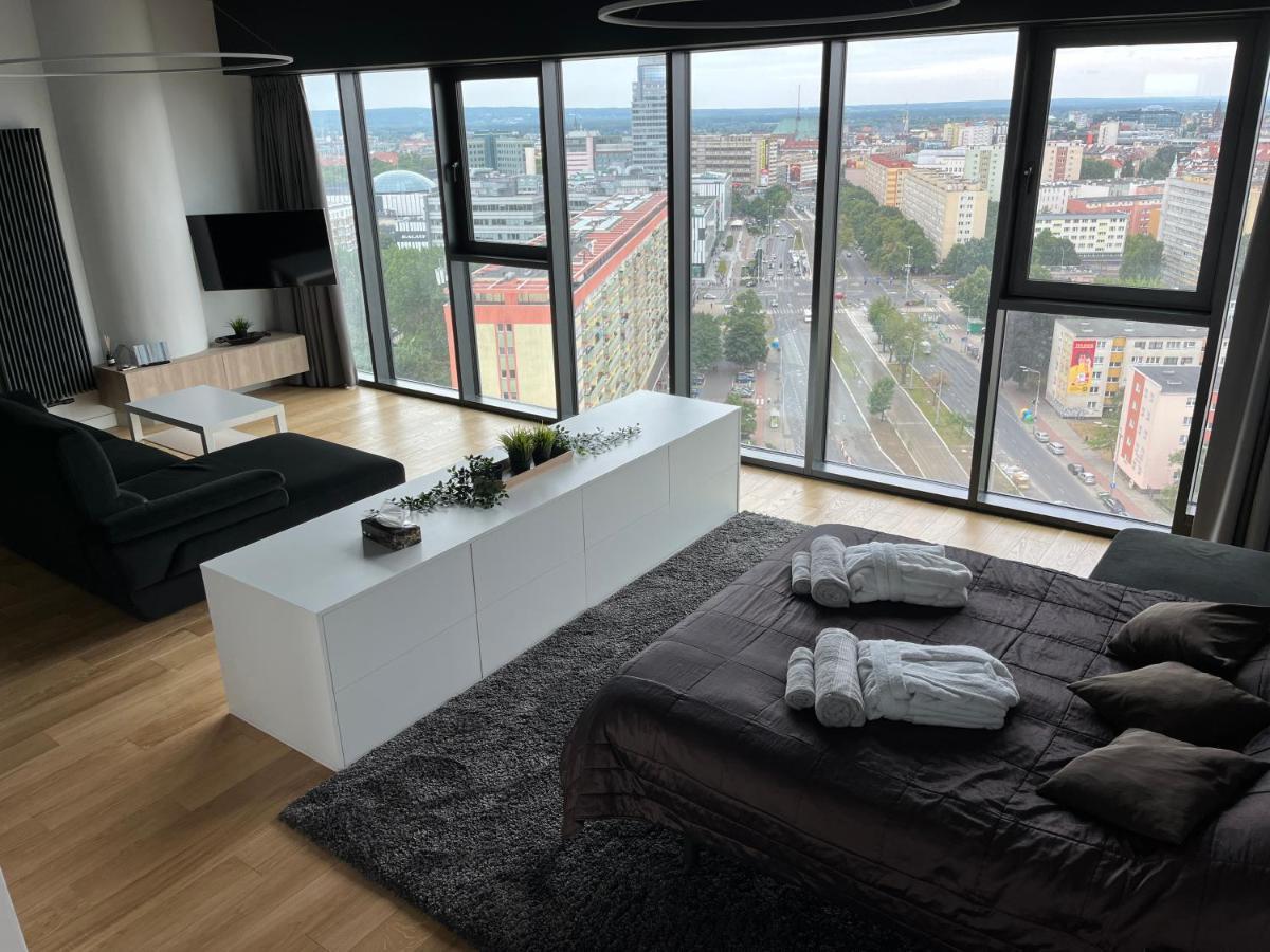 Hanza Tower - Luxurious Apartment 60M2 - 15Th Floor City View Szczecin Zewnętrze zdjęcie