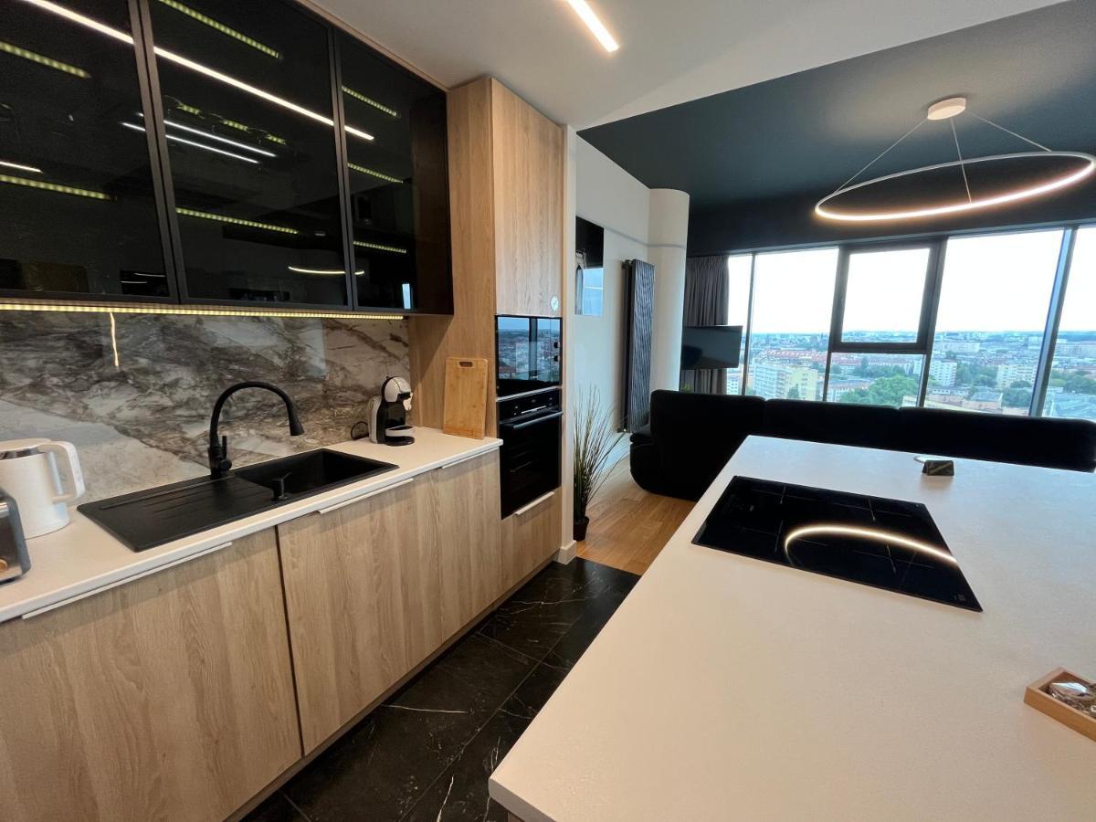 Hanza Tower - Luxurious Apartment 60M2 - 15Th Floor City View Szczecin Zewnętrze zdjęcie