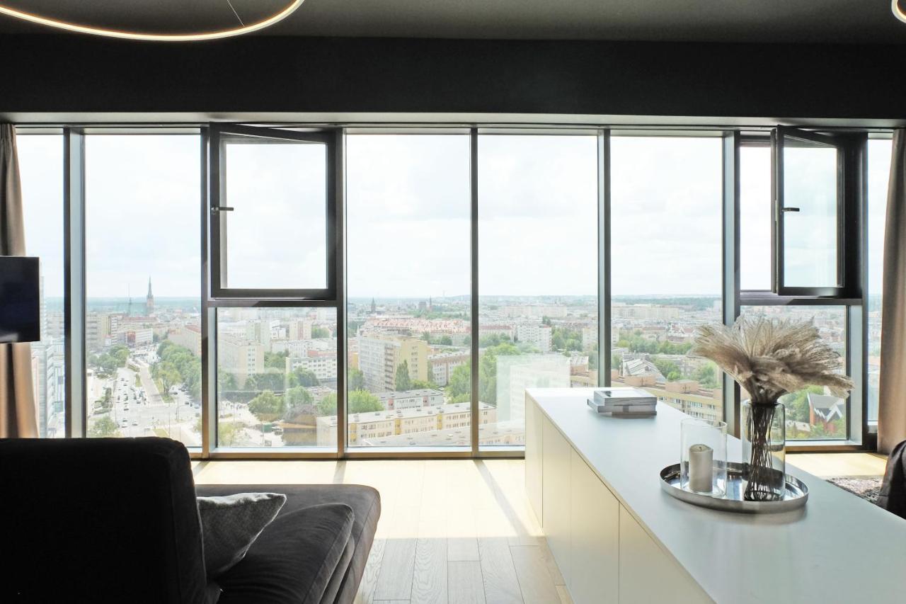 Hanza Tower - Luxurious Apartment 60M2 - 15Th Floor City View Szczecin Zewnętrze zdjęcie